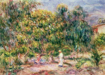 The Woman in White in the Garden of Les Colettes, 1915